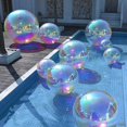 thumbnail image 4 of Yescom 20" Big Shiny Inflatable Mirror Ball Giant Iridescent Reusable Balloon for Large Disco Party Wedding Event Stage Decoration, 4 of 9