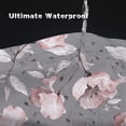 thumbnail image 4 of Extra Long Shower Curtain 72x84 inch Length, Aesthetic Grey Pink Floral Shower Curtain Sets with Hooks for Bathroom,Water Resistant Polyester Fabric, 4 of 6