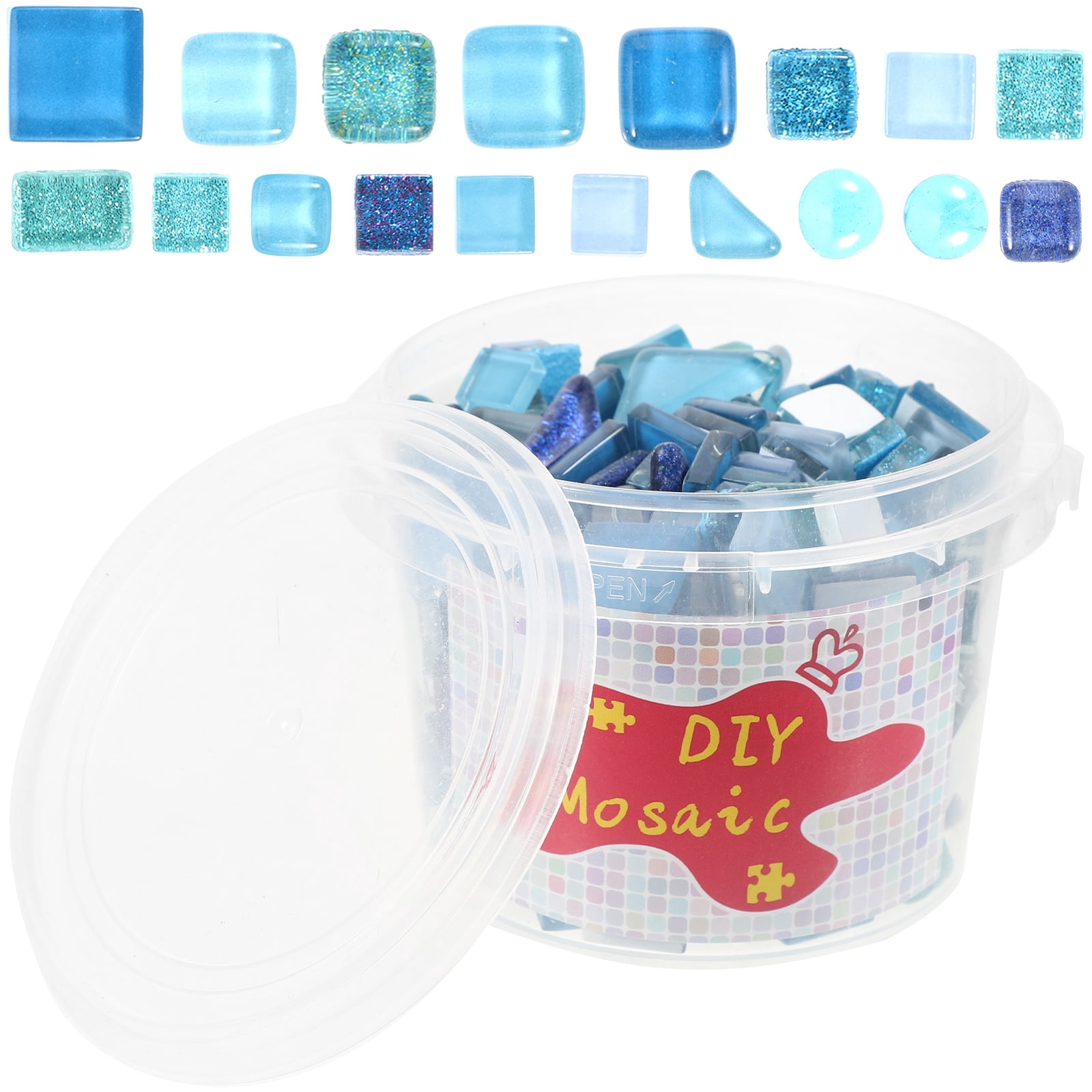 unbranded  Decoration Mesh Mosaic DIY Craft Material Bucket of Tiles