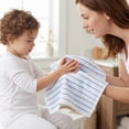 thumbnail image 2 of REGALWOVEN Cotton Striped Washcloths - 13" x 13" Soft & Absorbent Face Cloths for Bathroom, Kitchen White 4pk, 2 of 6