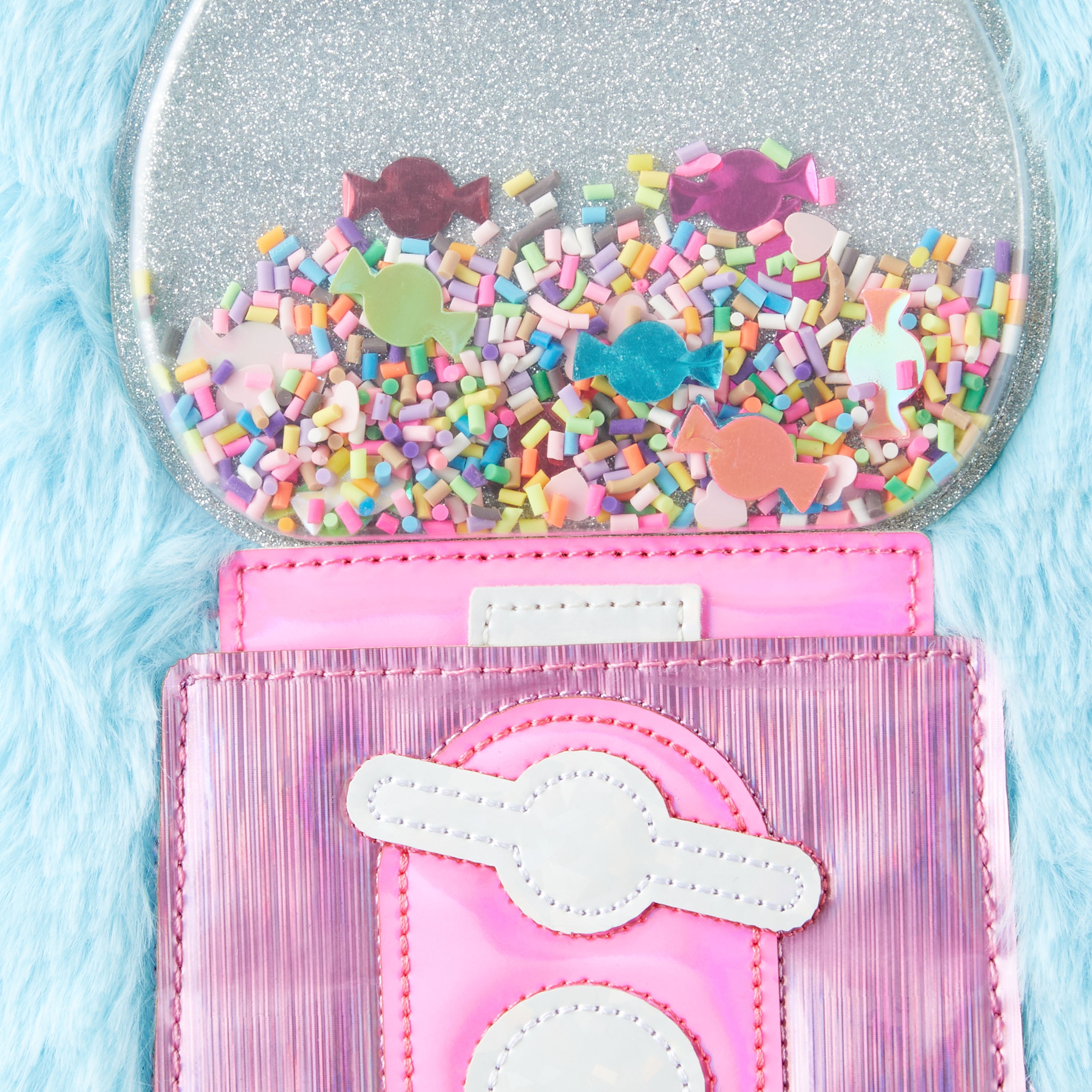 Pen + Gear Furry Journal, Pink Gumball Machine, 192 Lined Paper Pages