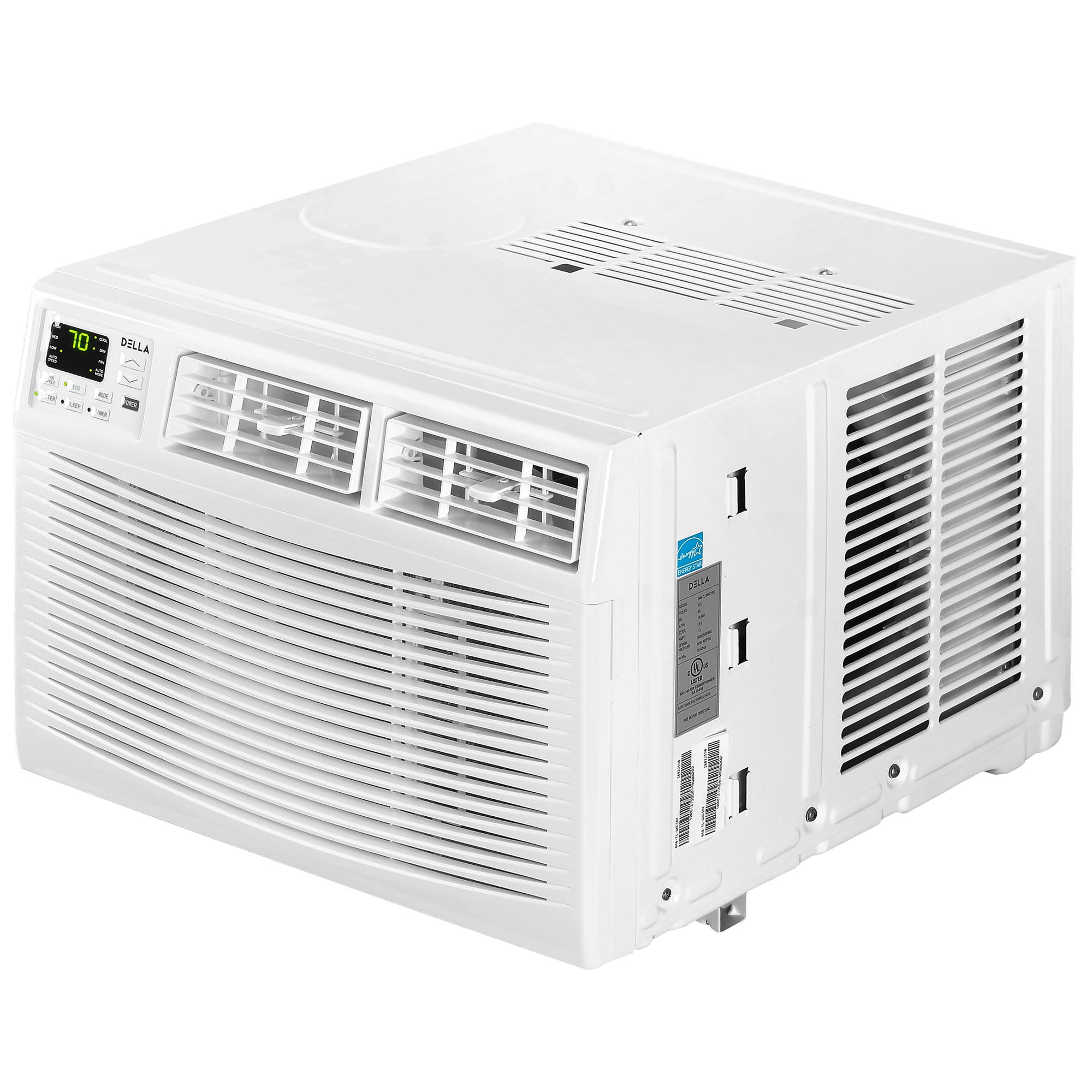 Della 10 000 Btu Window Air Conditioner Room Up To 450 Sq Feet 115v Energy Star Mini Compact With Remote Control White Walmart Com Walmart Com