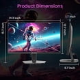 thumbnail image 4 of SANSUI 24 Inch Gaming Monitor 160Hz FHD 1080P Computer Monitor, FreeSync 1ms 4000:1 Contrast, HDMI DP Ports VESA Support Eye Care Monitor for Gaming, 4 of 8