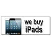 WE BUY IPADS DECAL sticker trade cash apple repairs iphones tablets ram