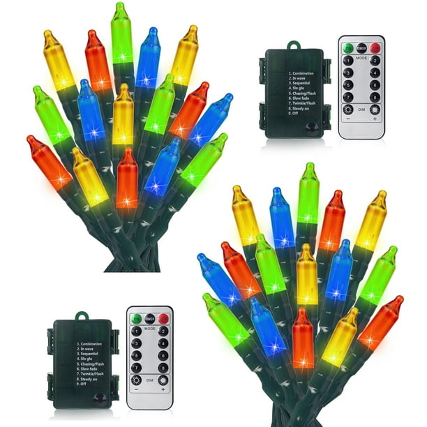 Luces navideñas SMART EGG paquete de 2 baterías LED 50 unidades