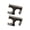 2 pieces, variant on Boat Bimini Top Connector 7/8 Inch 22 mm Double Tube Clamp Gray Clamp Body Marine Support Clip for Parallel Tubes
