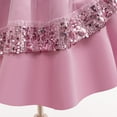 thumbnail image 7 of 3T Baby Girls Dress Toddler Girls Princess Dress Party Dress 4T Girls Sleeveless Solid Color Sequins Dress Pink, 7 of 7