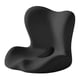 thumbnail image 1 of Cojín de respaldo de espuma viscoelástica para asiento largo con soporte lumbar para la cintura. Negro, 1 of 8