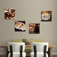 thumbnail image 2 of Kitchen Canvas Wall Art Coffee Bean Coffee Cup Coffee Grinder Canvas Pictures Large Modern Artwork Prints for Dining Room Home Decorations 12" x 12" x 4 Pieces Framed Ready to Hang, 2 of 6