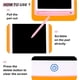 thumbnail image 2 of Tableta de escritura LCD colorida CHAO 10 pulgadas rosa para niños y adultos, 2 of 5