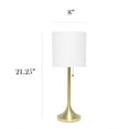 thumbnail image 4 of Simple Designs Tapered Table Lamp with Fabric Drum Shade, 4 of 9