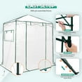 thumbnail image 6 of EAGLE PEAK 6x4 Portable Walk-in Greenhouse Instant Pop-up Fast Setup Indoor Outdoor Plant Gardening Green House Canopy,White, 6 of 10