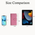 thumbnail image 5 of Wallets for Women Slim Leather Credit Card Holder RFID Blocking Bifold Thin Wallet with 4 Clear Windows Zipper Pocket, 5 of 7