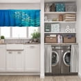 thumbnail image 5 of LALILO Kitchen Curtain Valance School Fish Underwater Rod Pocket Window Curtain 52"x 18" Set of 2, 5 of 5
