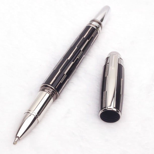 MB Monte-Bolígrafo de resina negra Star Midnight, bolígrafos de negocios de lujo, Rollerball, papelería de oficina, regalo, NDL33966L