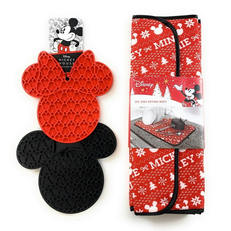 Disney Mickey Mouse Dish Drying Mat with Rack - Macy's