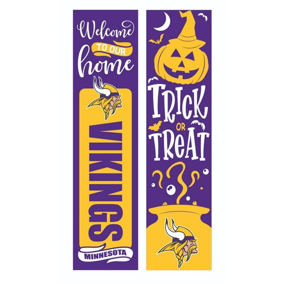 Minnesota Vikings 47" Double Sided Halloween Leaner Fan Sign