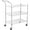 Silver(3-Tiers High Handle), variant on Lumiparty Heavy Duty 3-Tier Rolling Utility Cart, Wire Rack Cart On Wheels, for Kitchen Pantry Steel Frame with Handle & Shelves, Silver