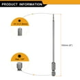 thumbnail image 2 of Uxcell 2pcs H1.5 Hex Head Drill Bit Wrench 1.5mm Metric Flat Tip 1/4" Hex Shank 150mm (6") Long Magnetic Hexagonal Screw Driver Socket Screwdriver Bits, 2 of 7