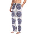 thumbnail image 4 of JSTEL Boho Mandala Flower Men's Sleepwear Mens Pajama Pants Bottoms with Pockets, M, 4 of 6
