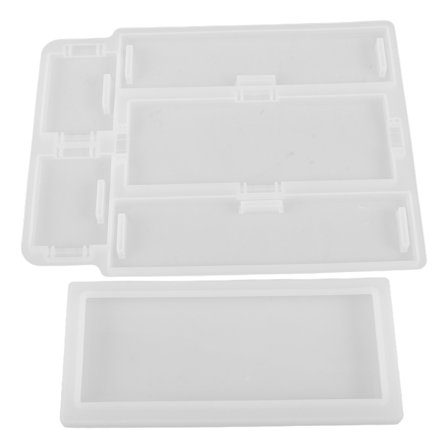 UPOUART Silicone Storage Box Mold for Crafts, Precise Dimensions, Easy to Use, White, 1 Set for Home and Office Organization