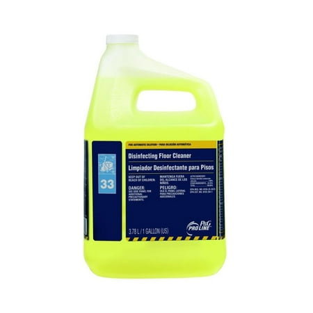 Proctor & Gamble Pro Line 33 Disinfectant Floor Cleaner Gallons, 4 Per (Best Lino Floor Cleaner)