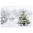 thumbnail image 1 of 210X150Cm Winter Snow Background Cloth Snowflake Christmas Tree Glitter White Photography Backdrops, F, 1 of 8