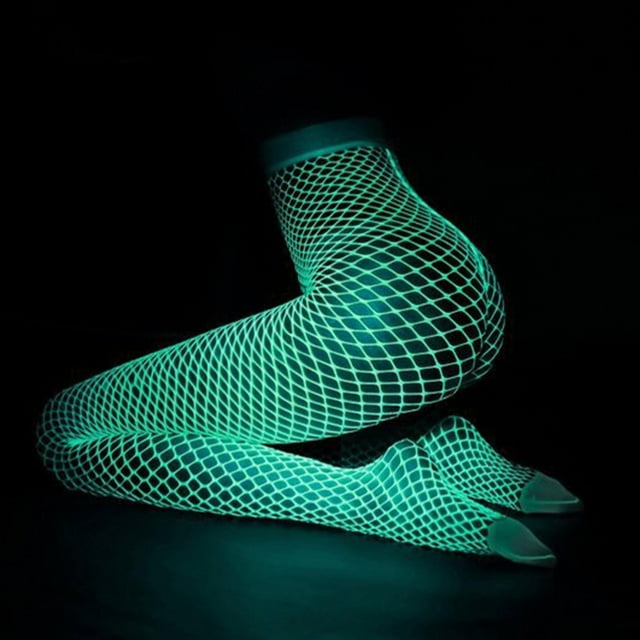 Collants Multicolores Bas Résille Lumineux Bas Résille Lumineux Chaussettes Résille Lumineuses Collants Lumineux Collants Résille Blancs pour Femmes