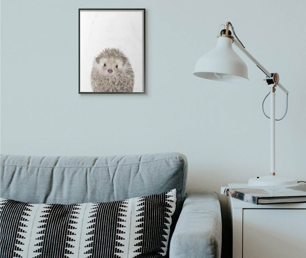 The Kids Room by Stupell Baby Hedgehog Animal Kids Painting Framed Giclee Texturized Art by Leah Straatsma
