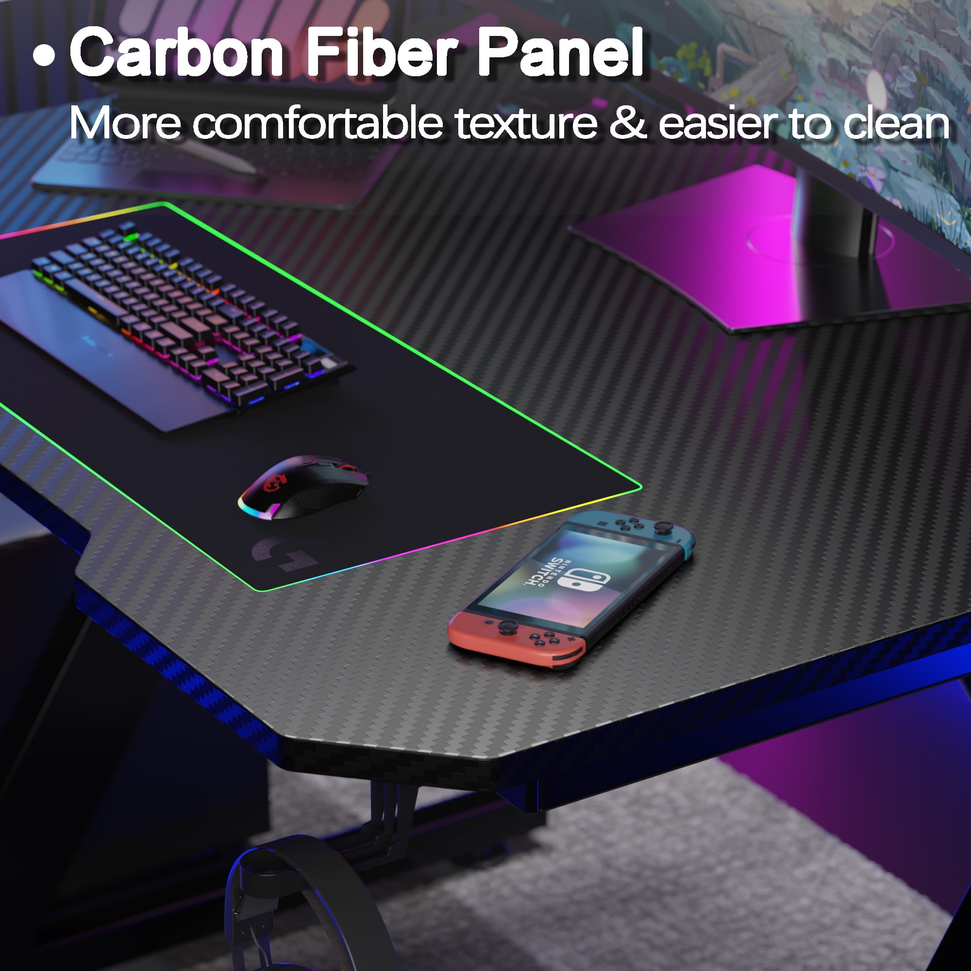 Gaming Desk 32 Inch PC Computer Desk, Home Office Desk Table Gamer