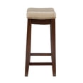 thumbnail image 4 of Hawthorne Collections 26" Transitional Wood/Faux Leather Counter Stool in Beige, 4 of 10