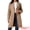 Brown, variant on DARING DIVA Women's Single Breasted Peacoat Notched Lapel Button Down Overcoat S Khaki