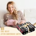 thumbnail image 2 of 21st Birthday Gifts for Her, Cool 21st Birthday Gifts, 21st Birthday Decorations for Her, Birthday Gifts for Women, Gifts for 21st Birthday Female Women, Birthday Gifts for Women Blanket 50x60, 2 of 6