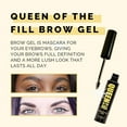 thumbnail image 3 of Elizabeth Mott Eyebrow Gel Makeup - Queen of the Fill Brow Tint and Filler - Brush to Fill in Eyebrows and Cover Gray Hairs - Cruelty Free - Dark Medium Brow, 4g, 3 of 8