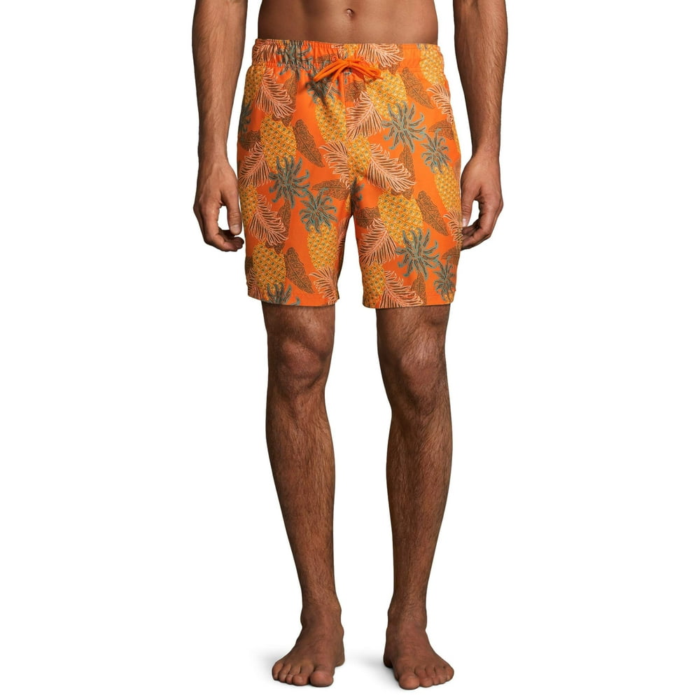 Men's and Big Men's 6" Novelty Swim Trunk with
