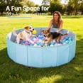 thumbnail image 7 of Dog Ball Pit with Balls Included, 31.5 Inch Foldable Dog Ball Pool for Small Dogs, with Bright Colors 100 Balls, Easy to Clean and Storage, Round Play Pits for Dogs Indoor and Outdoor Activities, 7 of 7