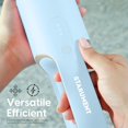 thumbnail image 5 of STARUMENT Aspiradora de mano portátil inalámbrico para polvo, pelo de mascotas, hogar sucio, interior del automóvil, ligero, fácil de usar, diseño compacto, batería recargable con cable USB-C (azul), 5 of 5