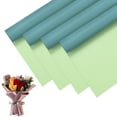 thumbnail image 1 of 20pcs Papel de Regalo para Ramo de Flores 23 Pulgadas, Verde Claro y Verde Azulado, 1 of 1