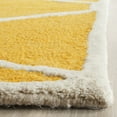 thumbnail image 3 of SAFAVIEH Cambridge Juan Geometric Wool Area Rug, Gold/Ivory, 6' x 6' Square, 3 of 6