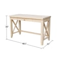 thumbnail image 6 of International Concepts Hampton Desk With Chair, 6 of 9