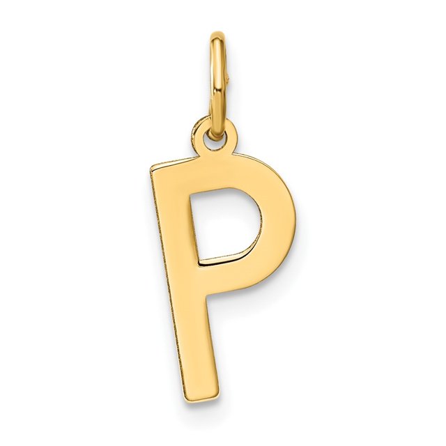 Diamond2Deal 14K Pendentif Initiale Lettre P en Or Jaune pour Femmes