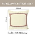 thumbnail image 4 of LALILO Throw Pillow Covers Floral Border Traditional Antique Cushion Cover 18" x 18", 2 Pack, 4 of 6