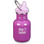 Klean Kanteen 1005701 12 oz Kid Classic Bottle with Kid Sippy Cap, Bubble Gum