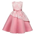 thumbnail image 6 of LUOGENLI Baby Girls' Dresses Black Kids Girls Summer Dress Irregular Skirt Bow Knot Princess Dress Party Evening Dress Children's Clothing Dresses for Girls 10-12 Fancy 4-5 Years, 6 of 7