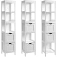 thumbnail image 5 of Kanstar 53" Bathroom Tall Cabinet, Linen Tower, Floor Storage Cupboard, with 2 Drawers and 3 Open Shelves, 5 of 7