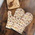 thumbnail image 5 of Cute Oven Mitts,Fall Leaves Oven Mitt 2-Pack Set,Kitchen Gloves for Oven,Heat Resistant Oven Mitts 7.7"x12", 5 of 7