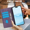 thumbnail image 5 of Allytechgroup for iPhone 11 Pro Wallet Case, [RFID Blocking] Card Holder Kickstand PU Leather Flip Wallet Phone Case Shockproof Protective Cover Compatible with iPhone 11 Pro, Purple, 5 of 6