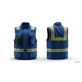 thumbnail image 4 of Chaleco Brigadista Azul – Alta visibilidad, reflectante, personalizable, 4 of 4