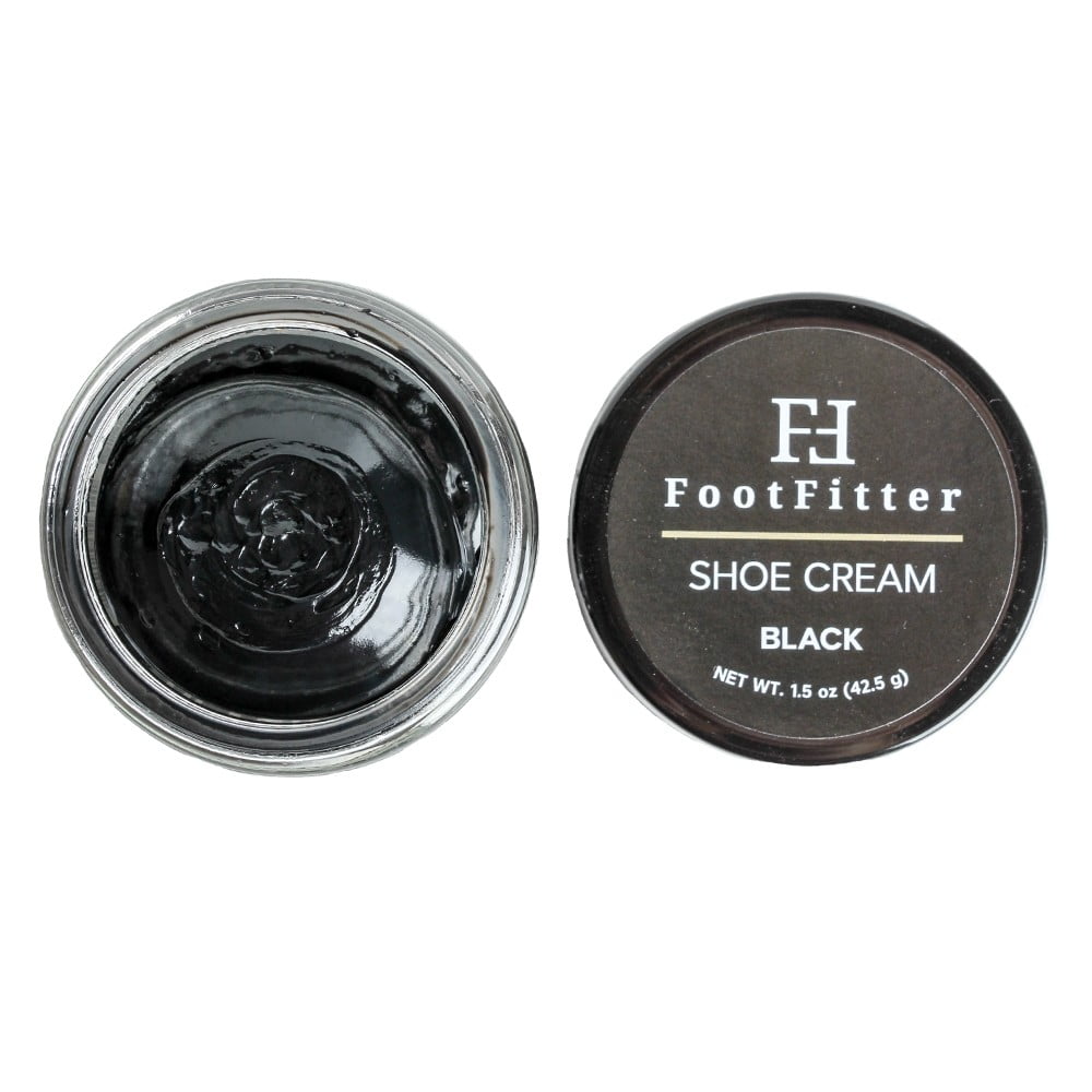 FootFitter Premium Shoe Cream Polish 2 Pack - Shoe and Boot Shine Cream (Black/Brown)