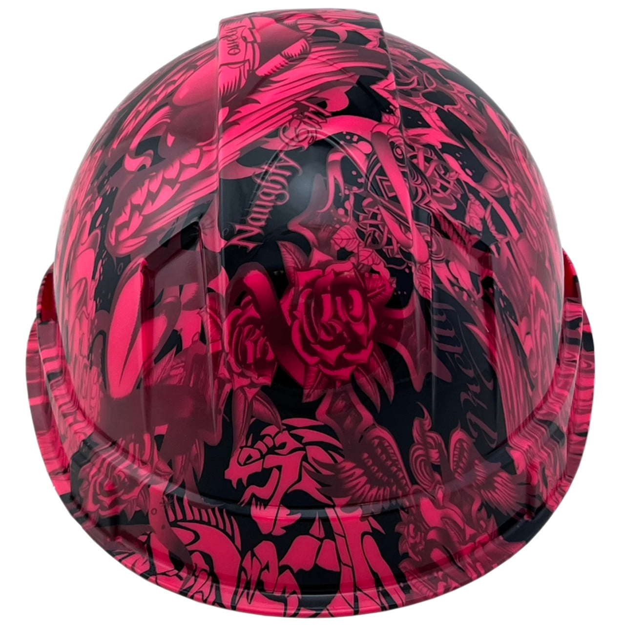 Tattoo Pink Hydro Dipped Hard Hats Cap Style